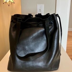 Madewell Leather Cinch Bucket Bag